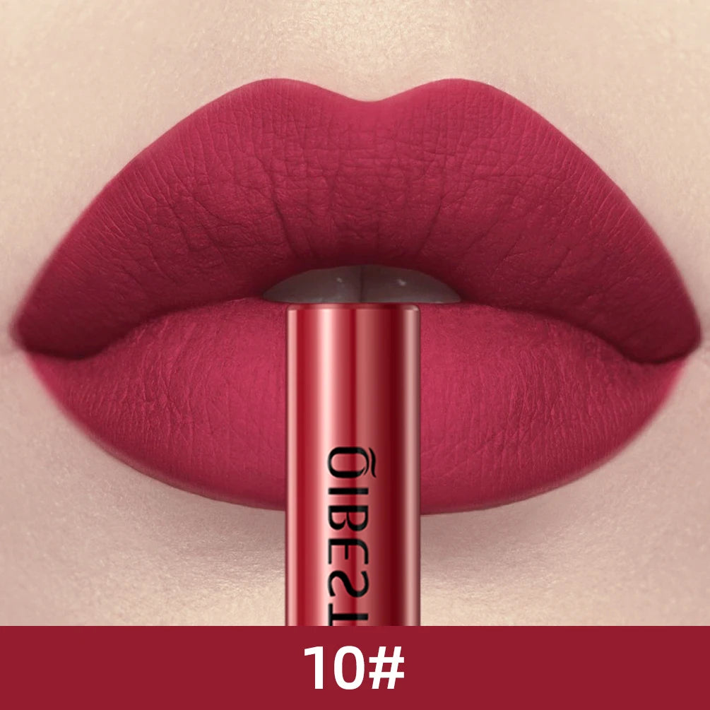 Matte Liquid Lipstick Waterproof Long Lasting Lip Gloss Velvet Mate Nude Red