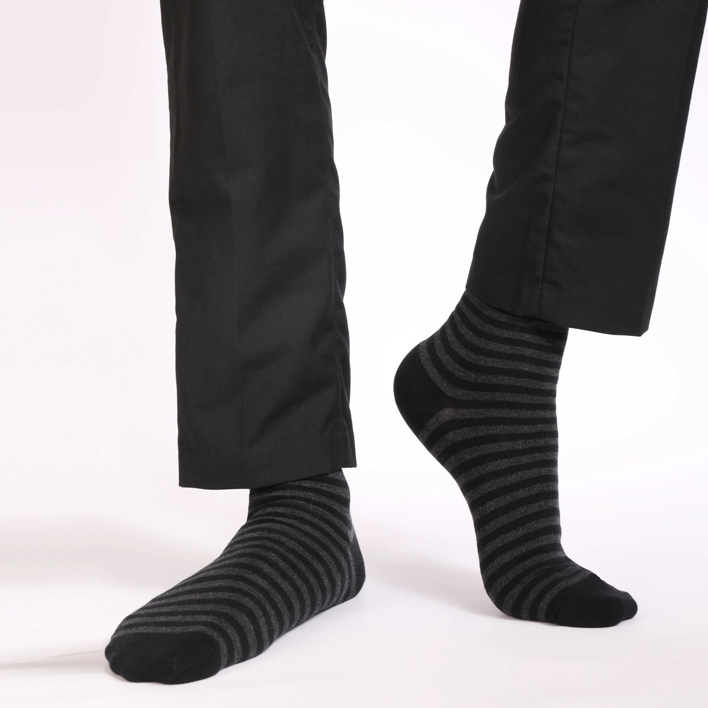 5 Pairs Men's Dress Socks High Quality Combed Cool Breathable Cotton Crew Socks Plus Size