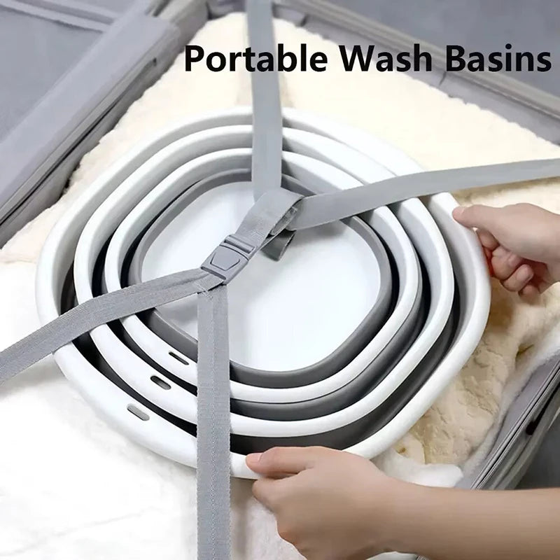 Newborn Baby Bath Tub Foldable Body Cleaning Bucket Multi-functional