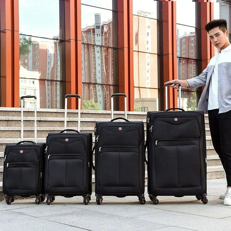 TRAVEL 20"24"28"32" Inch Expandable Oxford Waterproof Travel Suitcase Soft Large Trolley Rolling Luggage Bag On Wheels