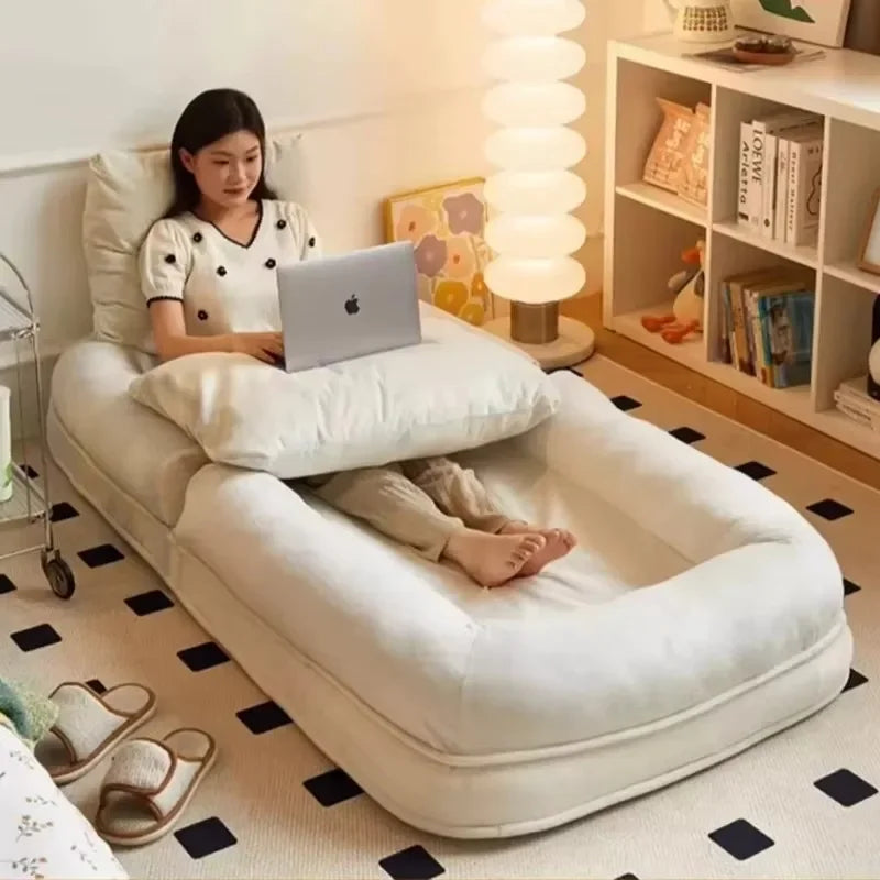 Human kennel lazy sofa tatami backrest cushion integrated balcony home sofa floor futon seat pier