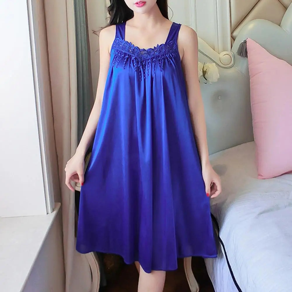 Women Summer Pajama Night Dress Comfortable Gown