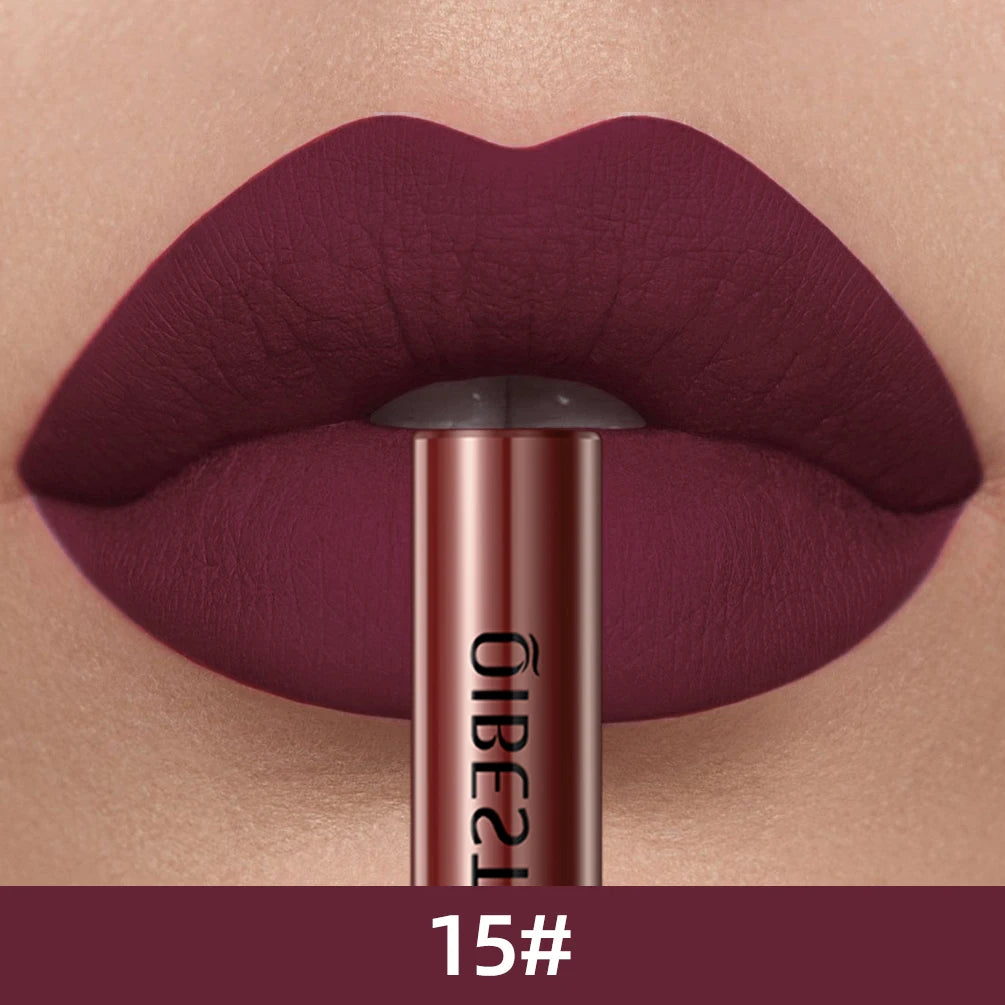Matte Liquid Lipstick Waterproof Long Lasting Lip Gloss Velvet Mate Nude Red