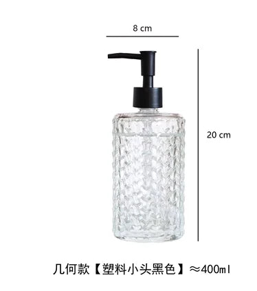 Transparent Bathroom Accessories Soap Bottle Dispenser
