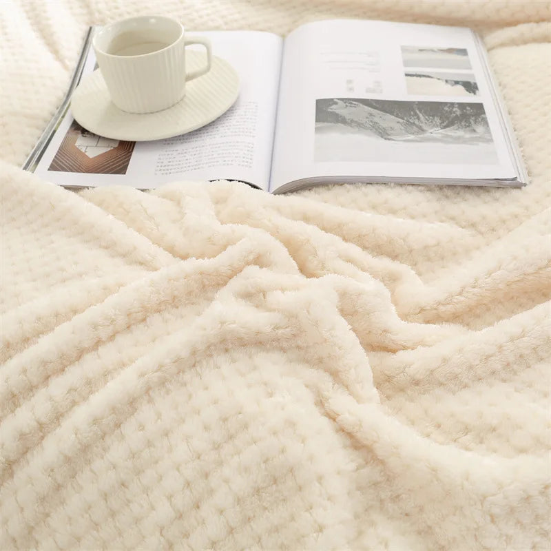 Baby Blanket Soft Fleece Infant Thick Quilt Wrap Warm Blanket