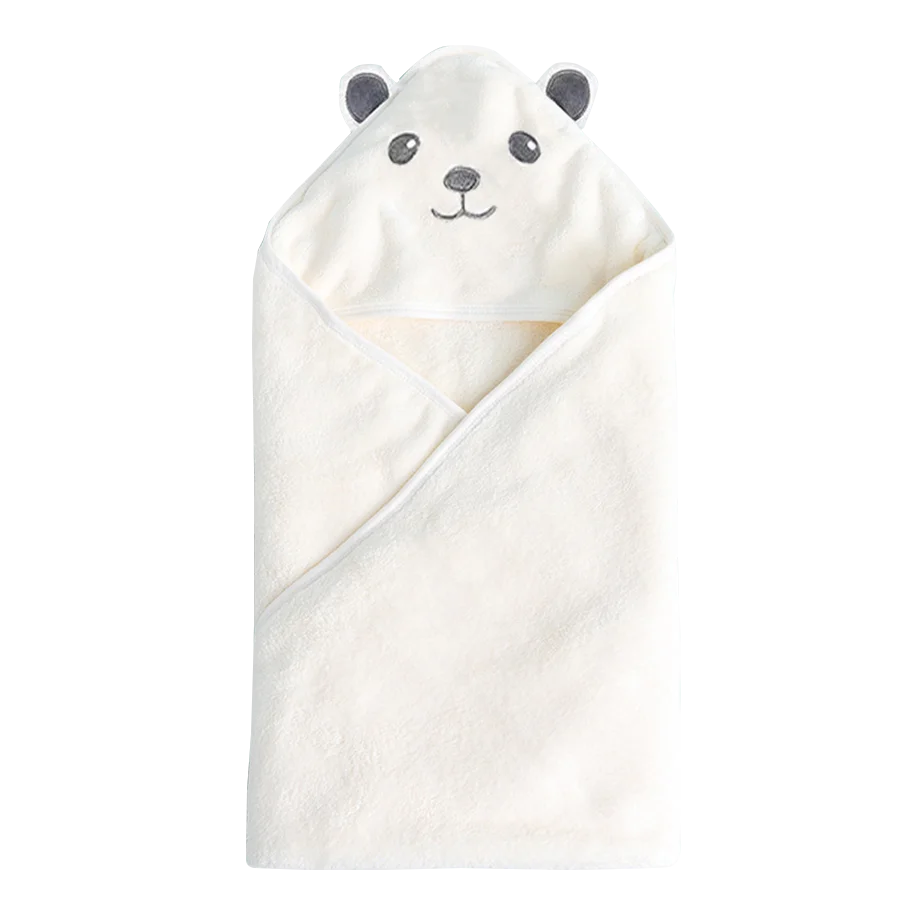 Infant Baby Swaddle Fleece Bathrobe Wrap Blanket