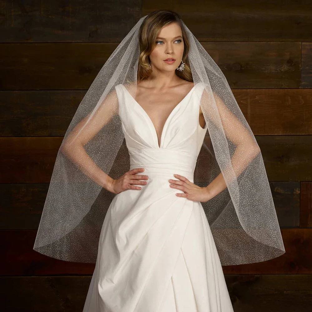 Luxury Cathedral Sparking Glitter Wedding Bridal Veil Long 3M/5M