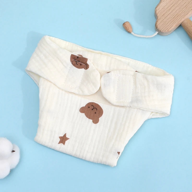 Summer Cotton Baby Reusable Taped Diaper Cartoon Training Pants