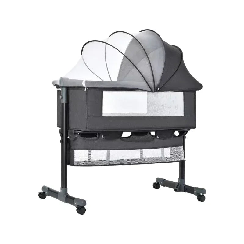 Portable Bedside Sleeping Equipment for Infants, Baby Crib with Covered Bed, Baby Cradle, Newborn Bed