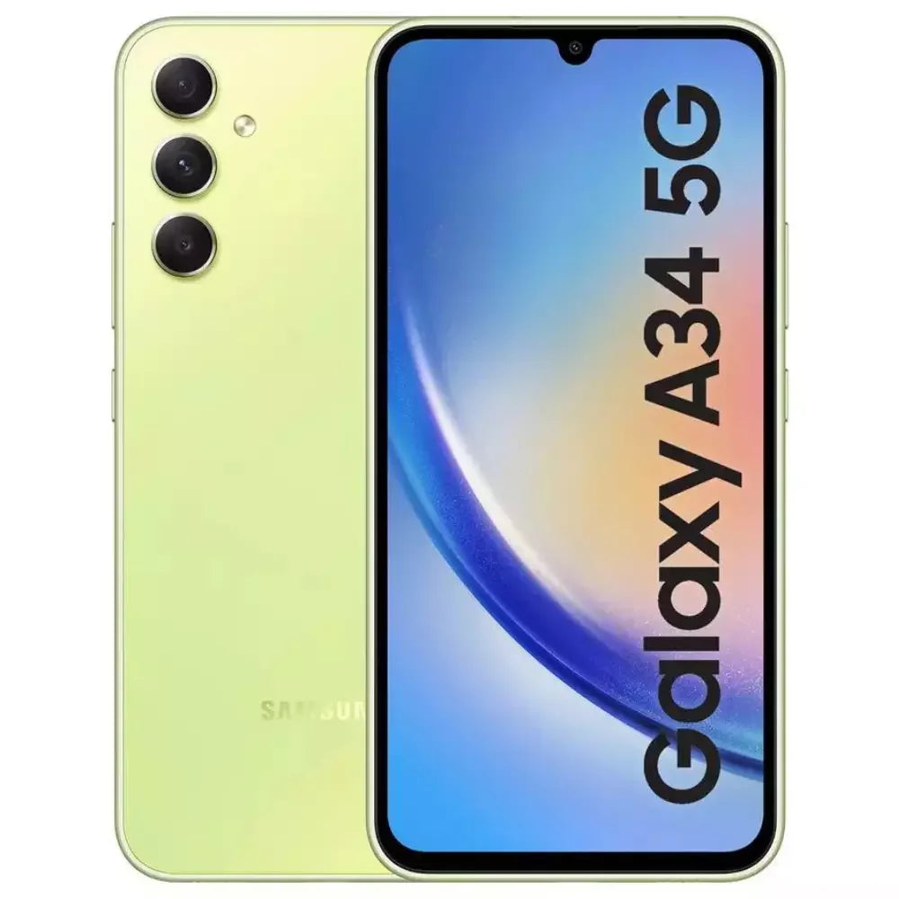 Samsung Galaxy A34 5G A346B A346E Original 6.6" AMOLED 4/6/8GB RAM 128/256GB Octa Core Exynos NFC Unlocked Cell Phone