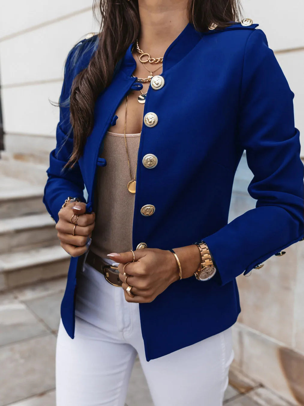 Long Sleeve Jacket Blazer Coat