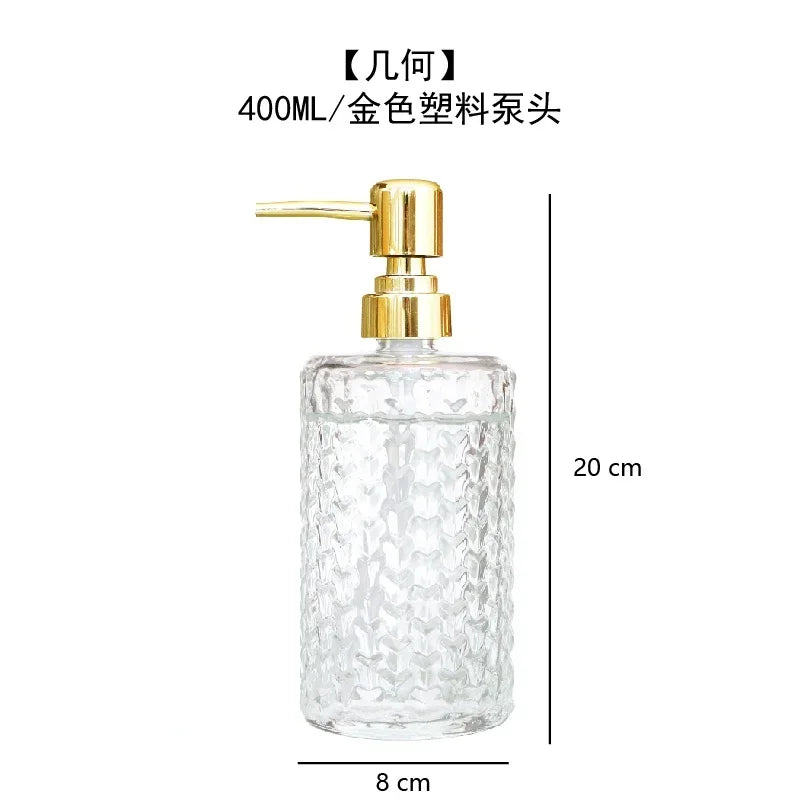 Transparent Bathroom Accessories Soap Bottle Dispenser