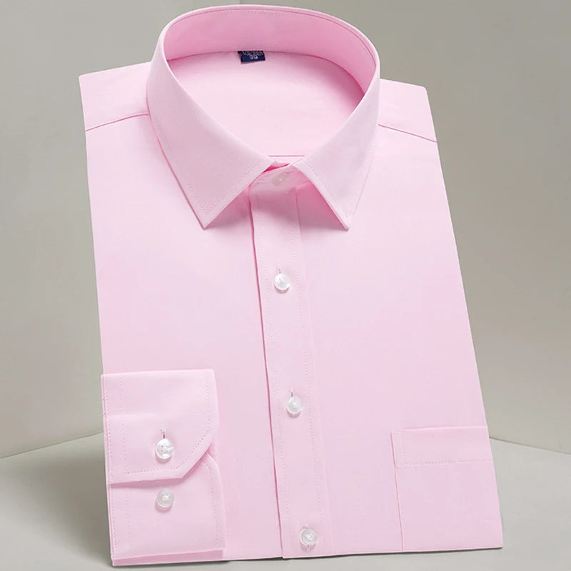 Men's Classic Long Sleeve Standard-fit Dress Shirts