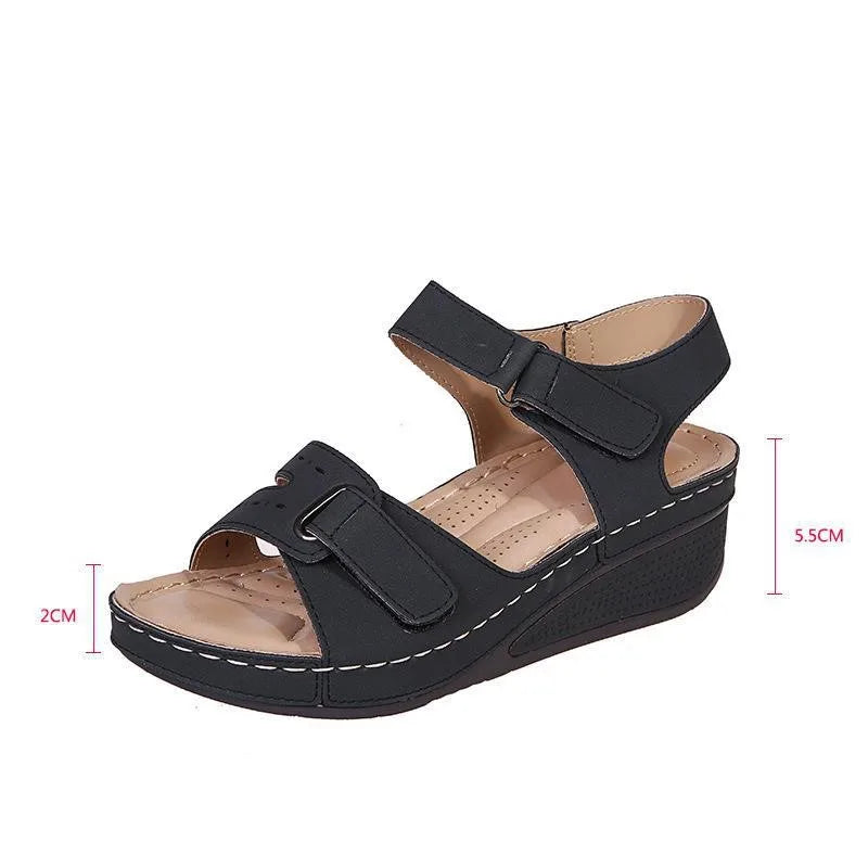 Women Soft Comfortable Stitching Sandals Open Toe