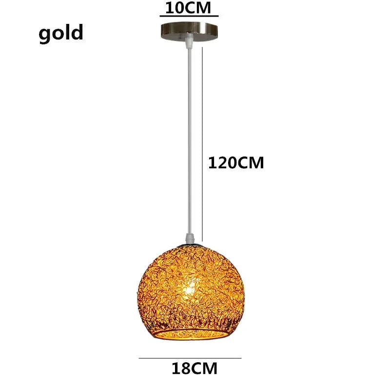 Color Aluminum Wire Chandelier Lighting Fixtures