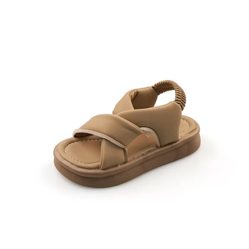 Girls Summer Beach Cross-tied Sandals
