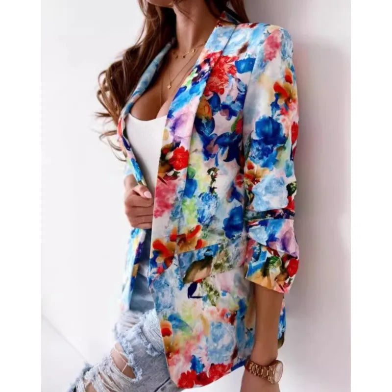 Women's Floral Printed Suit