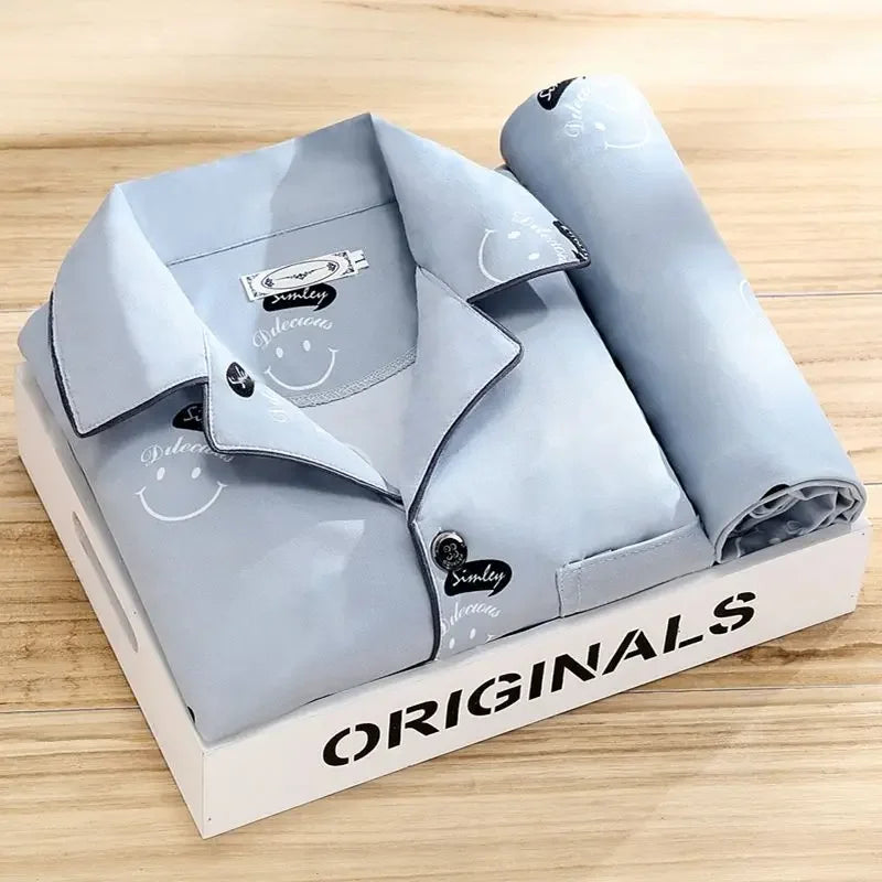 Men's 100% Cotton Long Sleeve Pajama Set
