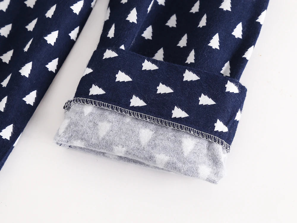 Plaid Design Multi Colors Warm Cotton Flannel Long-sleeved Trousers Pajamas Set for Men