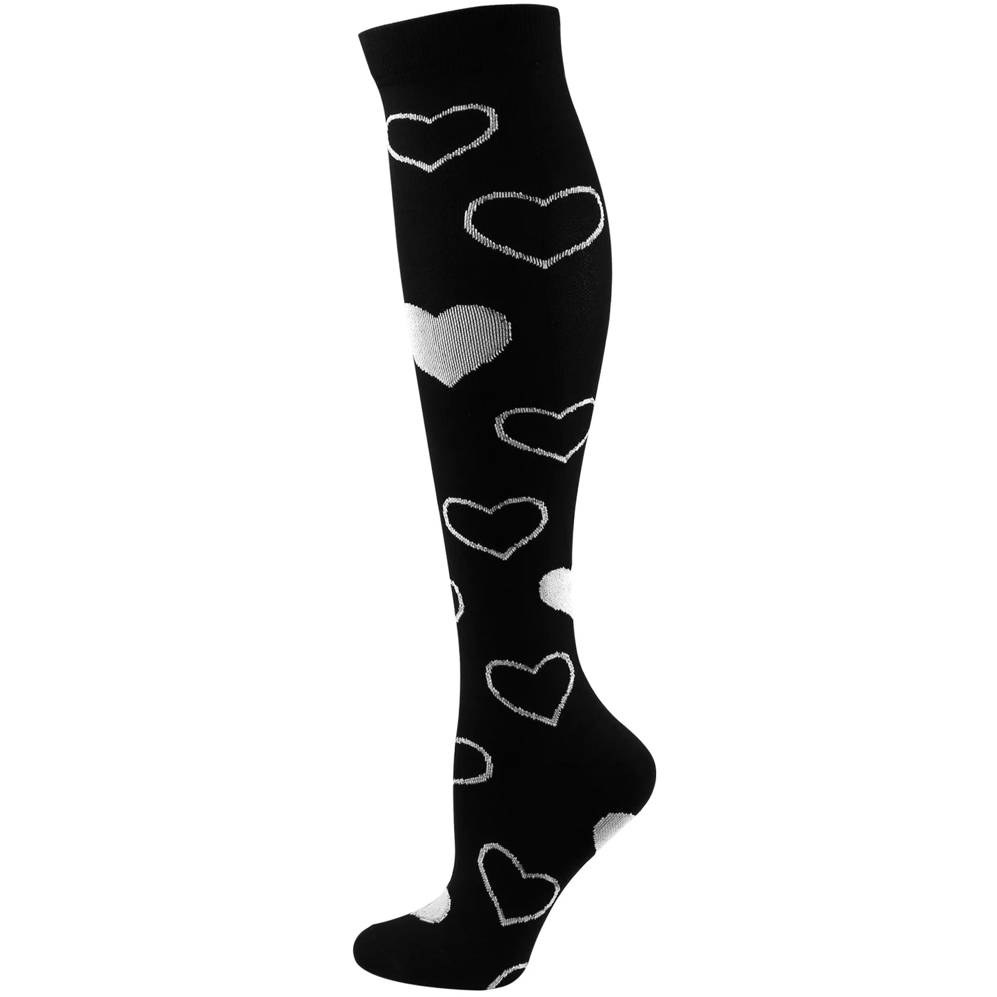 New Compression Socks Men Women Graduated 20-30 Mmhg Fit For Medical Edema Diabetes Varicose Veins, Running Compression Socks