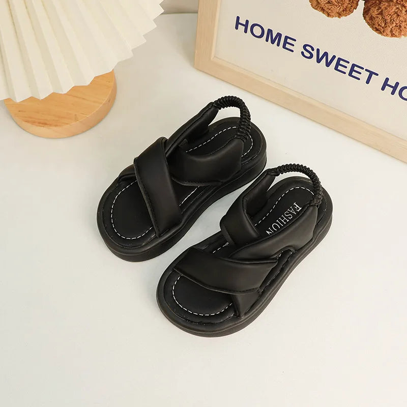 Girls Summer Beach Cross-tied Sandals