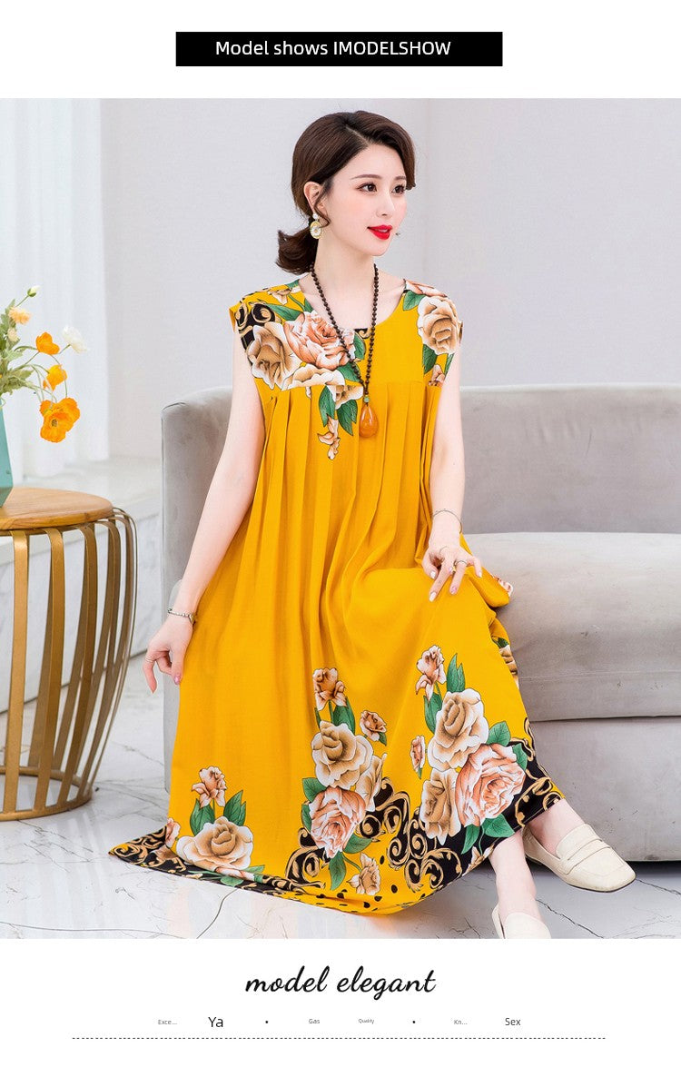 Summer Pure Cotton Stylish Extra Large Size 110.00kg Dress or Sleepwear