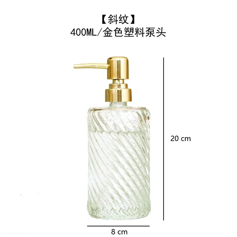 Transparent Bathroom Accessories Soap Bottle Dispenser