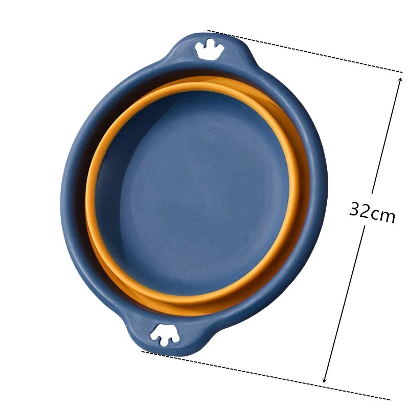 1-4PCS Foldable Travel Laundry Foot Washing Plastic Basin