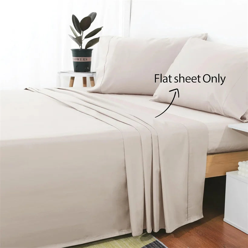1Pc 100% Egyptian Cotton Flat Sheet High Quality 800 Thread Count Pure Cotton