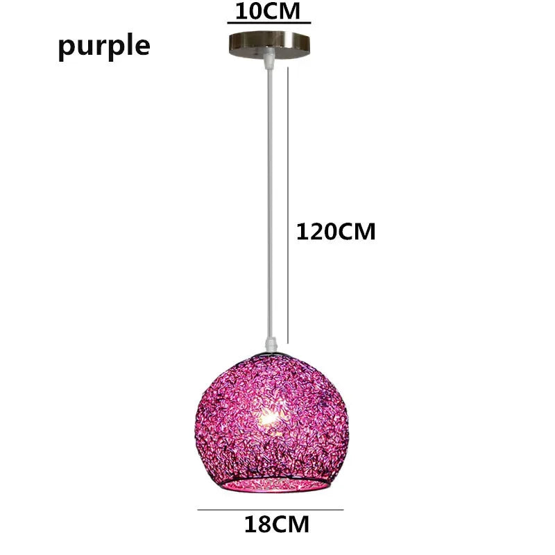 Color Aluminum Wire Chandelier Lighting Fixtures