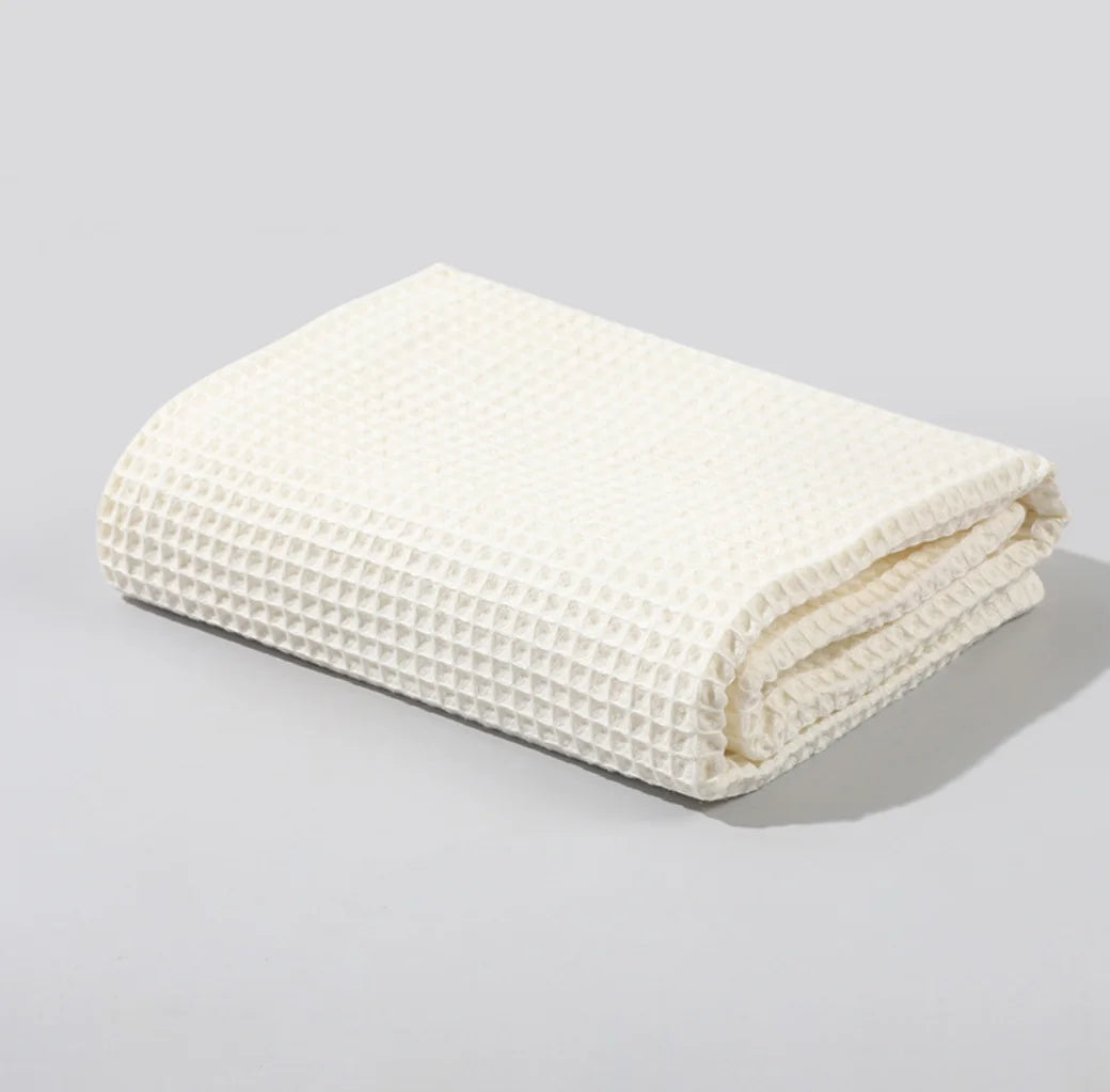 Newborn Baby Blanket for Girls Boys Swaddle Wrap Waffle Soft Cotton Soft Receiving Baby Blanket Toddler Crib Blanket Essentials Stuff