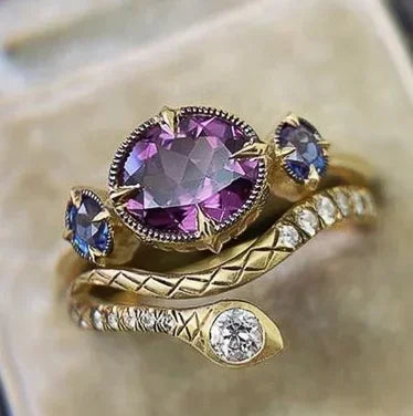Gorgeous Exquisite High-end Women Crystal Zircon Rings