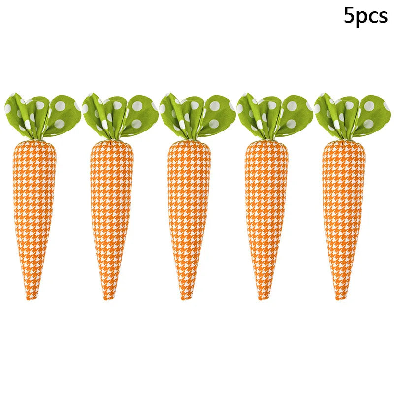 1/5pcs Easter Spring Carrot Ornaments