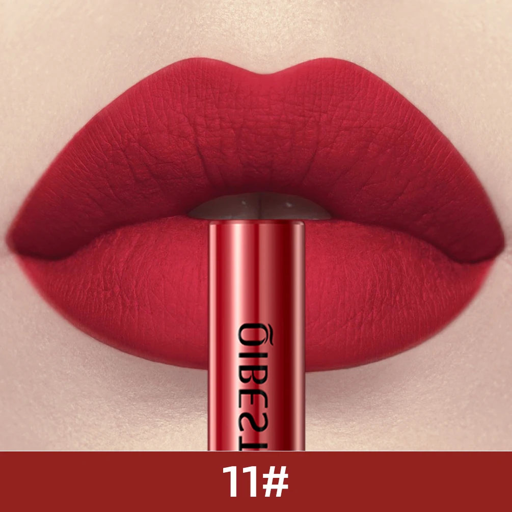 Matte Liquid Lipstick Waterproof Long Lasting Lip Gloss Velvet Mate Nude Red