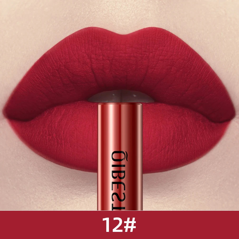 Matte Liquid Lipstick Waterproof Long Lasting Lip Gloss Velvet Mate Nude Red