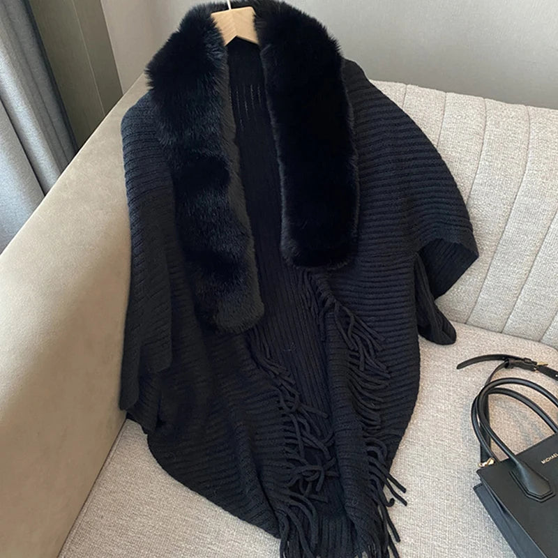 Warm Winter Striped Cardigan