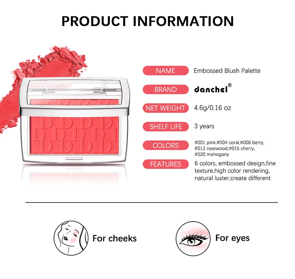 Soft Blusher Matte Natural Cheek Brighten Face Makeup