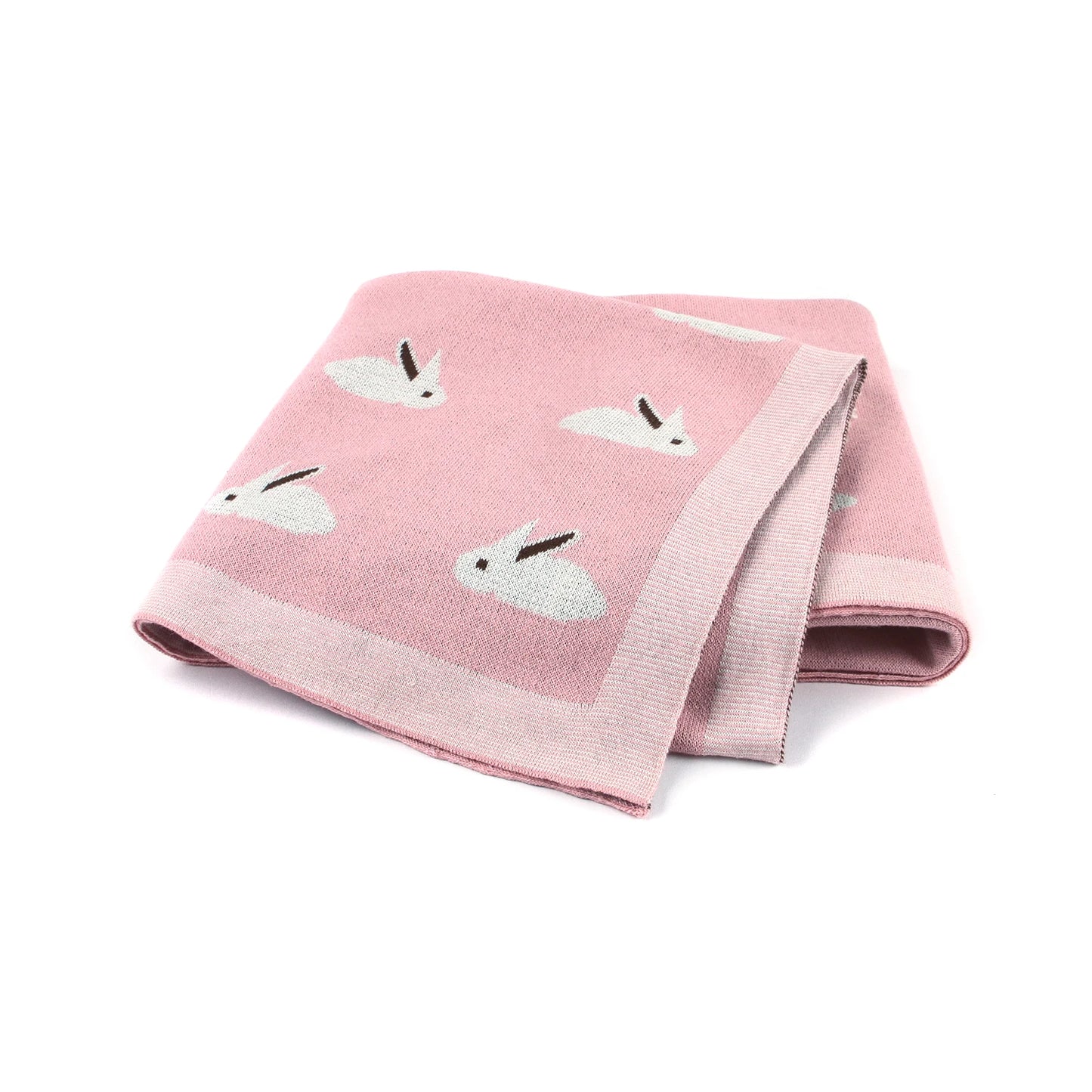 Cotton Knitted Baby Blanket Newborn Boys Girls Super Soft Stroller Basket Swaddle Wrap 100*80cm Infant Receiving Quilt