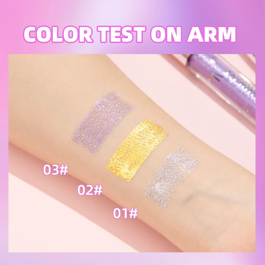 1 PC Shining Eyelashes Mascara Sweat Proof Glitter Quick Dry