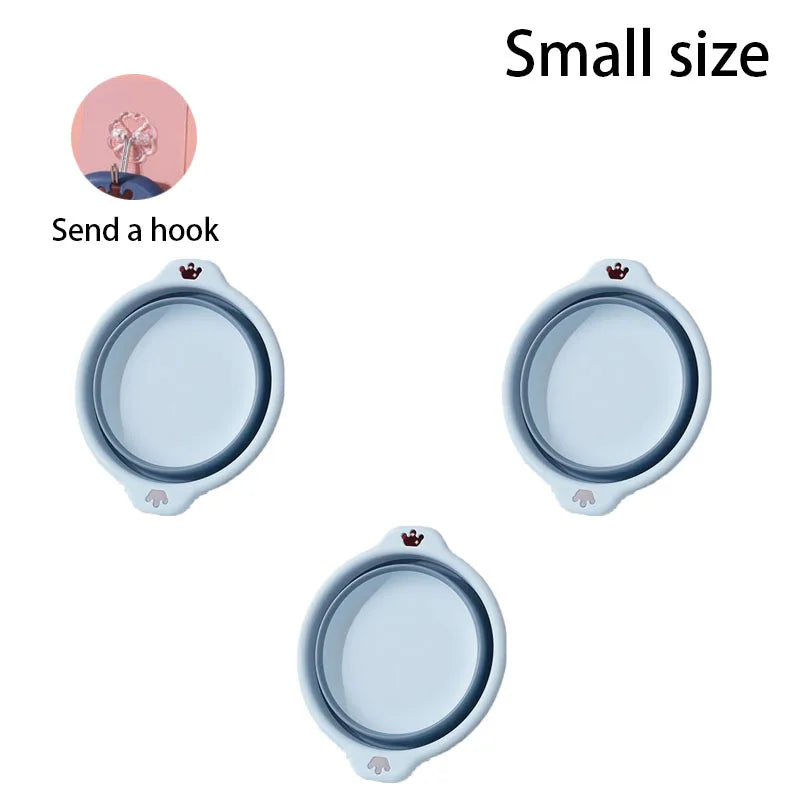 1-4PCS Foldable Travel Laundry Foot Washing Plastic Basin