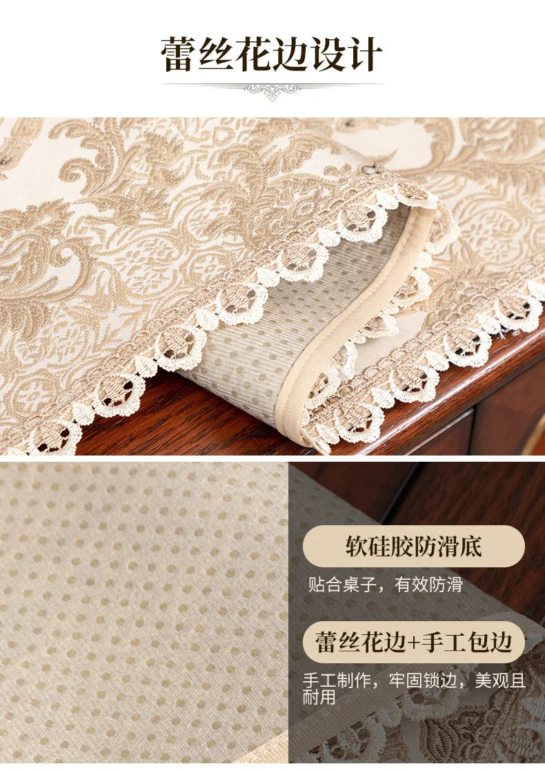 European Luxury Table Runner Multi Tassels Decor