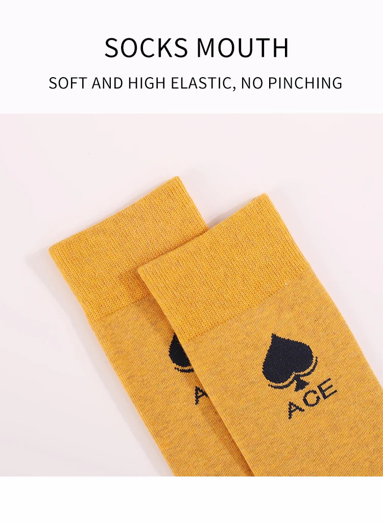1Pairs Men's Fun Cool Breathable CottonCasual Socks Fun Patterns