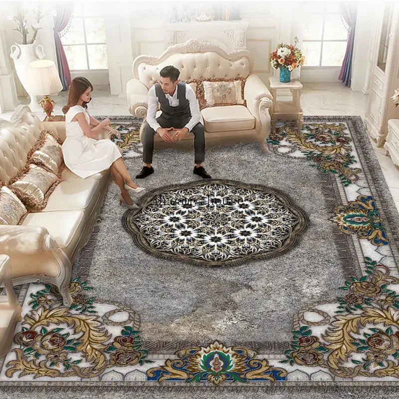 Luxury European Carpets for Living Room, Bedroom 200x300 Home Large Area Rugs Rug Washable
