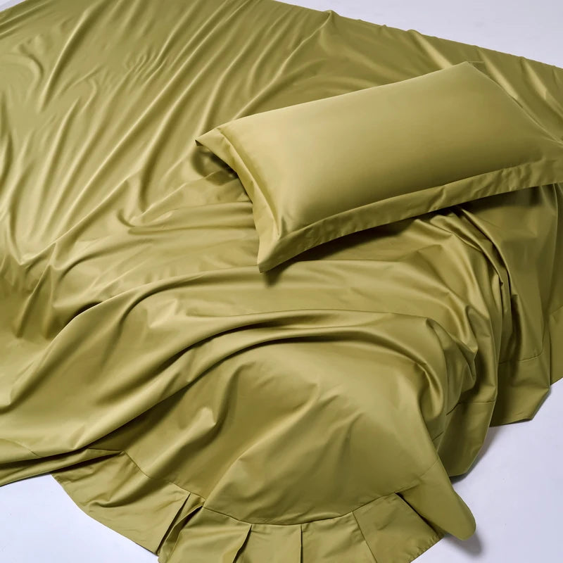 100% Egyptian Cotton Bed Sheet Set 1000TC Size Single, Double & Queen
