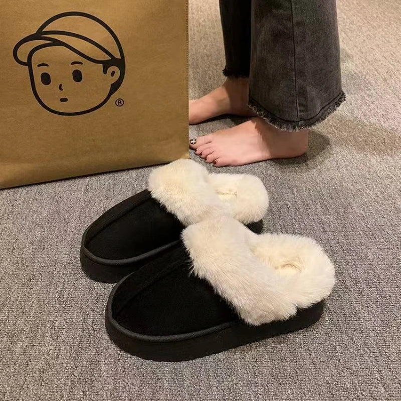 Winter/Autumn Warm Women Fashion Slippers Shoes Indoor/Outdoor EVA Thick Sole Anti-Slip Unisex