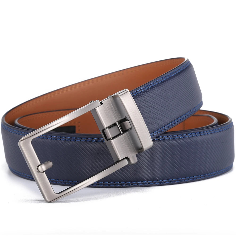 Men Luxury Buckle Genuine Leather Belt