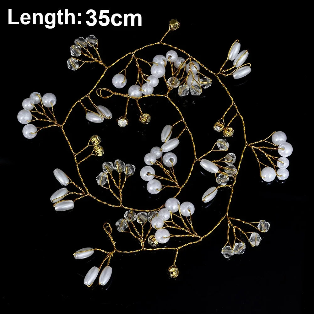 20pcs Elegant Pearl Crystal Hairpin Wedding Bridal U-shaped Metal Hair Comb Forks for Women