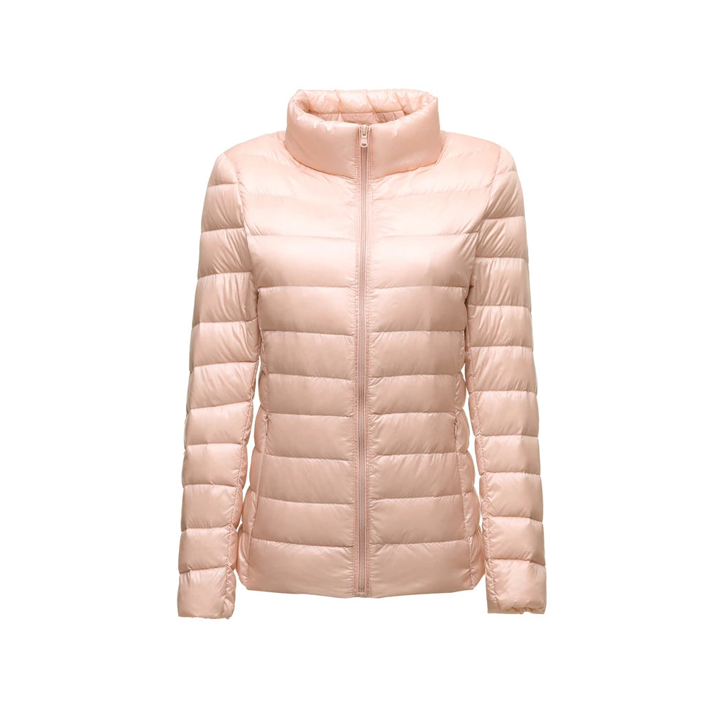 Women Ultra Lightweight Packable Puffer Coats Slim Fit