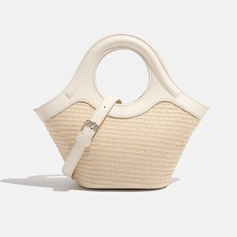 Luxury Design Women Handmade Rattan Totes Shoulder Bag
