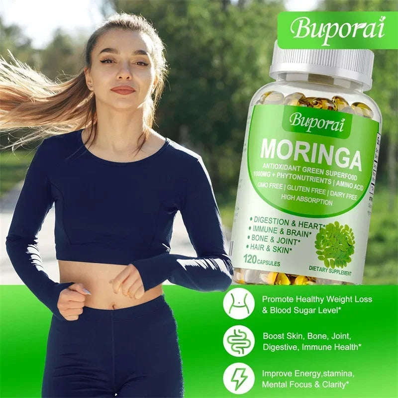 Moringa - Boost Immune System, Support Bone Health, Promotes Digestive Health, Helps Detox, Fat Burn